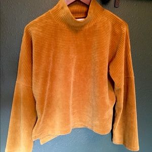 Madewell Texture & Thread Long-Sleeve Mockneck Top